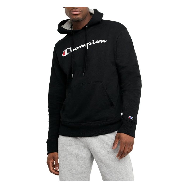 Champion Powerblend Graphic Pullover (Script Logo)