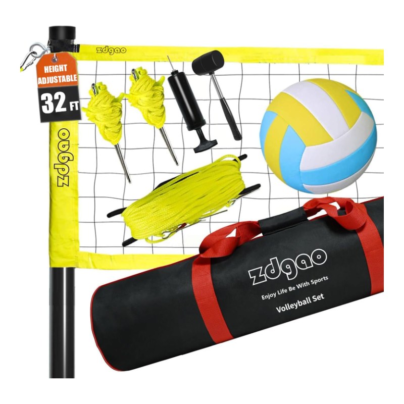 Outdoor Portable Adjustable Volleyball Net System
