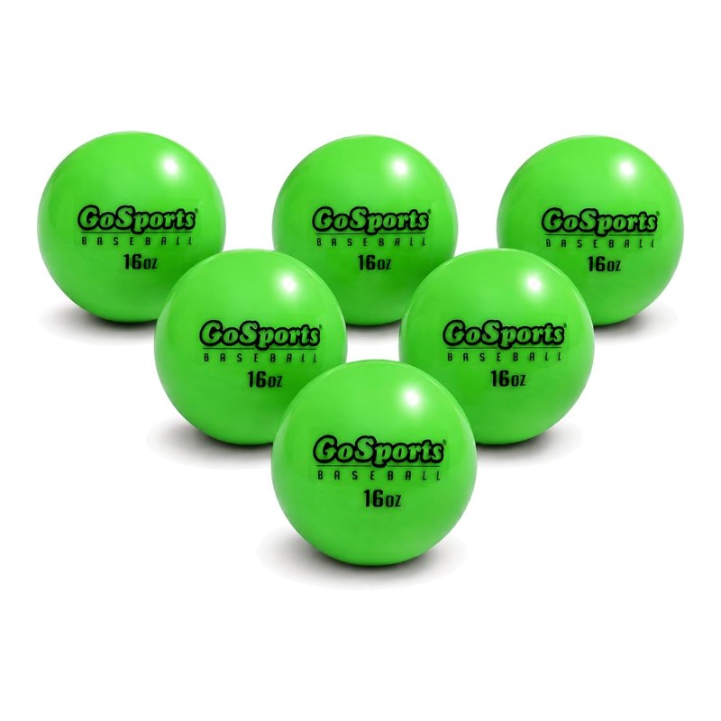GoSports 16 oz Weighted Training Baseballs (6 Pack)