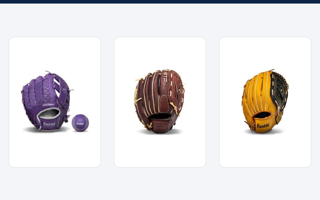 Best Franklin kids baseball gloves