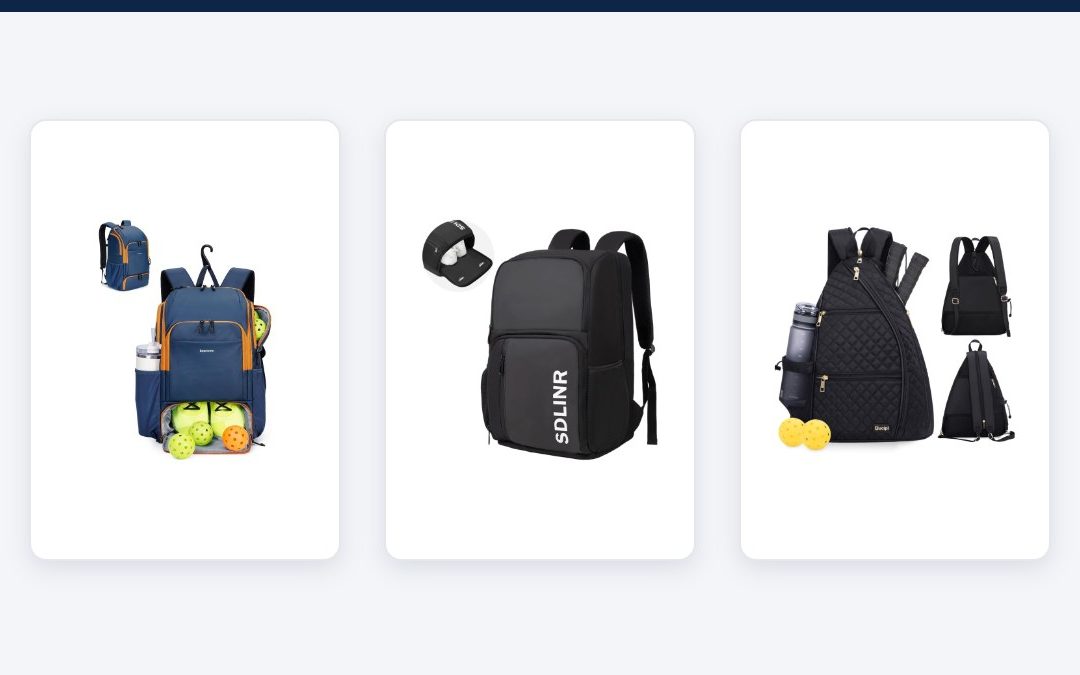 Best pickleball bags: backpacks with shoe compartments and a sling