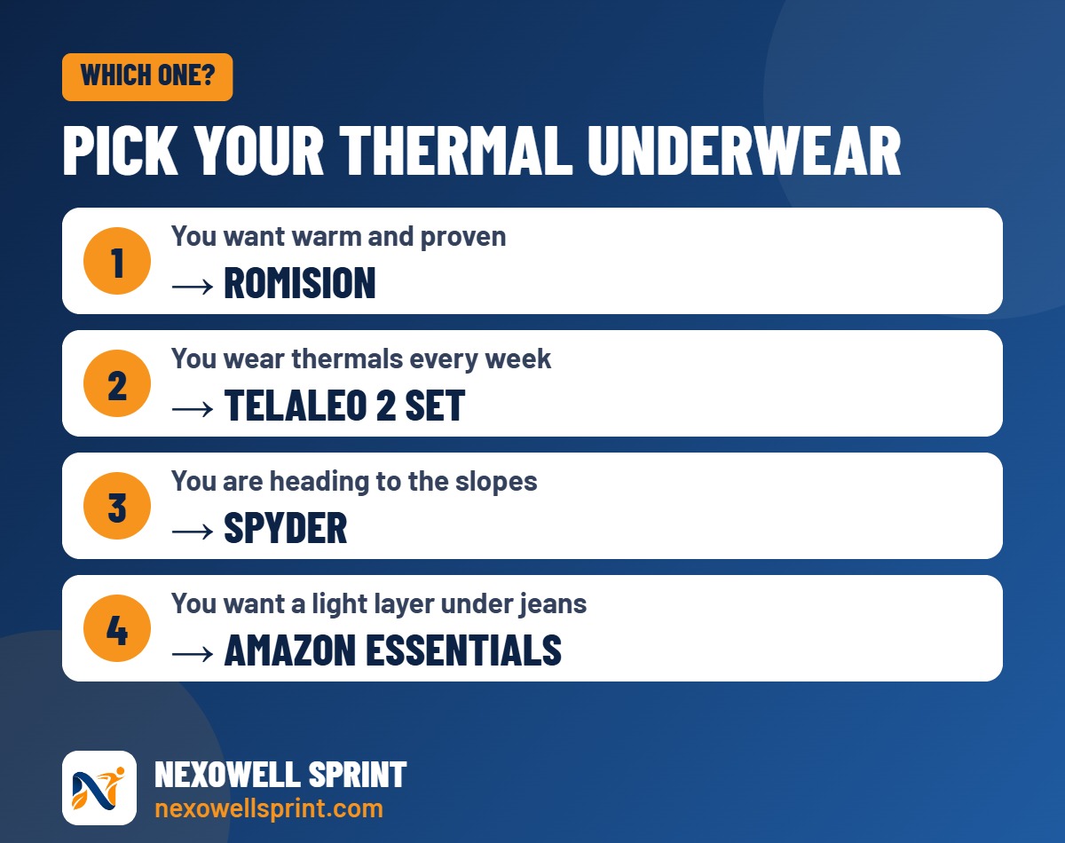 Which thermal underwear for men should you buy guide