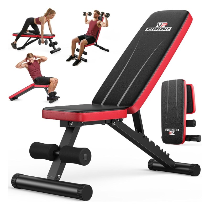 NICEPEOPLE Adjustable Weight Bench