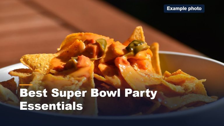 best super bowl party essentials, example photo