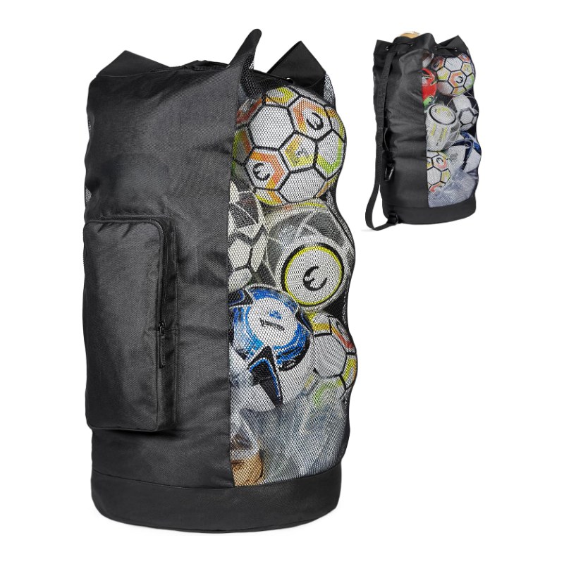 XL mesh ball bag with shoulder strap