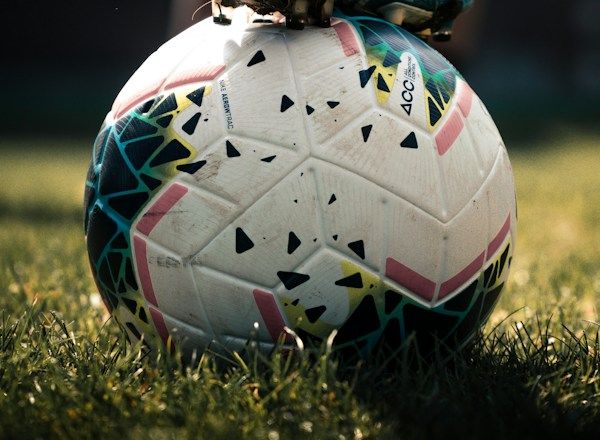 Soccer ball on a grass field