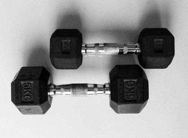 Stacked dumbbells