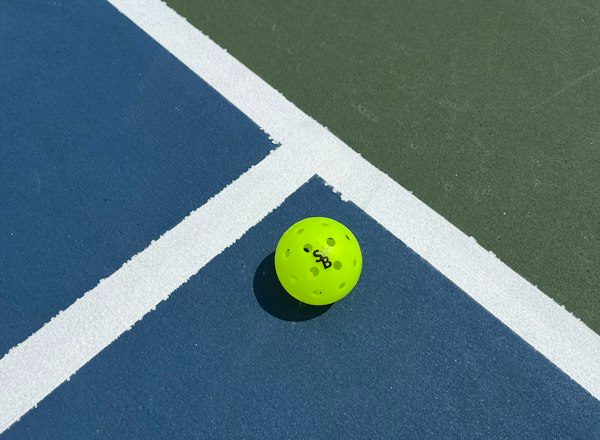 Pickleball on the court