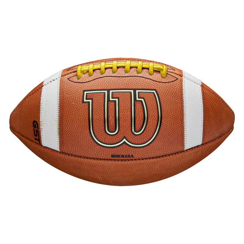Wilson GST Leather Game Football