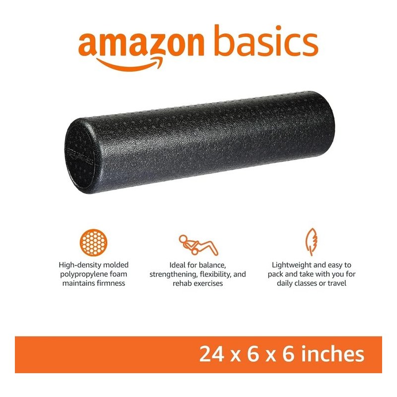 Amazon Basics High-Density Foam Roller (18″)